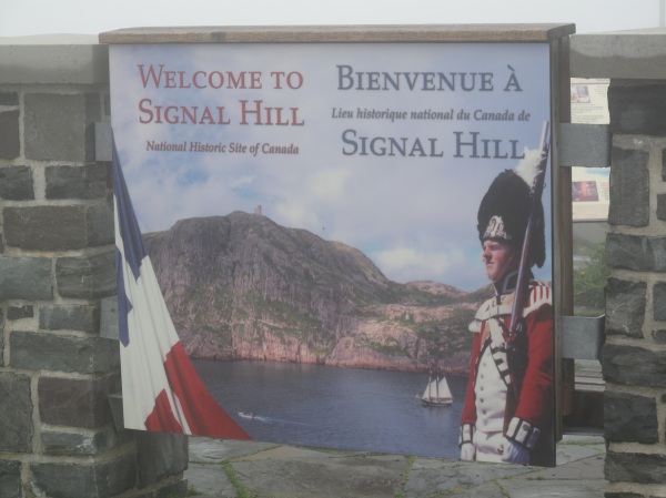 Welcome sign at Signal Hill